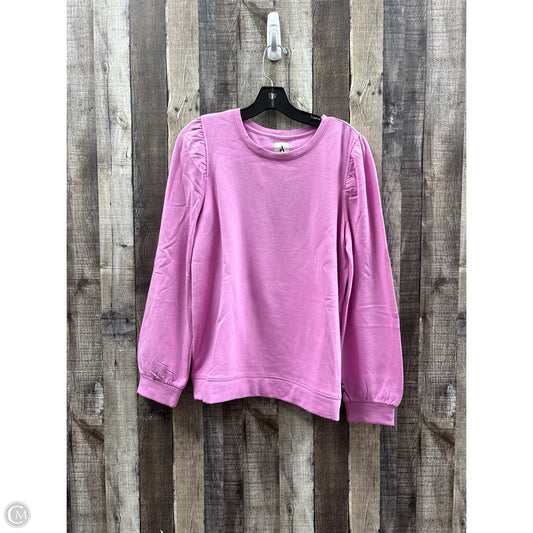 Sweatshirt Crewneck By Amazon Essentials In Pink, Size: L