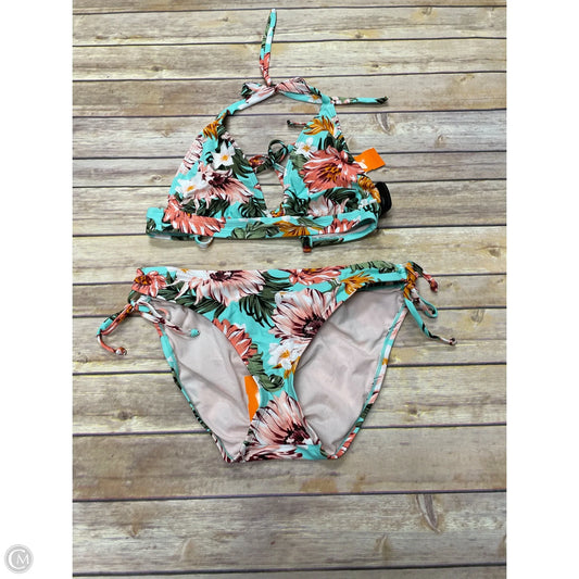 Swimsuit 2pc By Kona Sol In Floral Print, Size: L