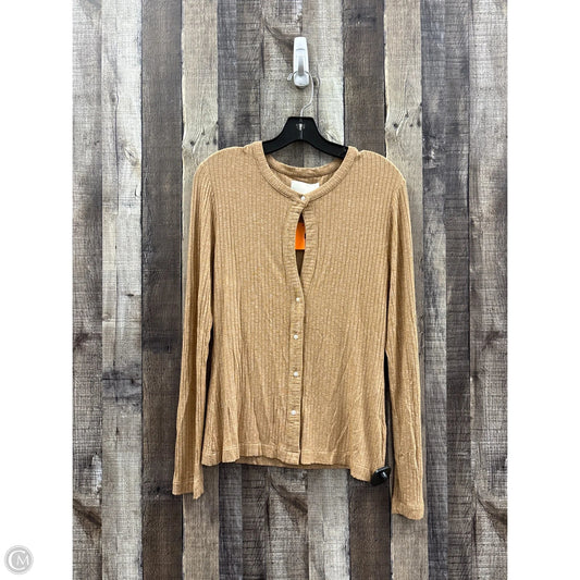 Top Long Sleeve By Citizens Of Humanity In Tan, Size: M