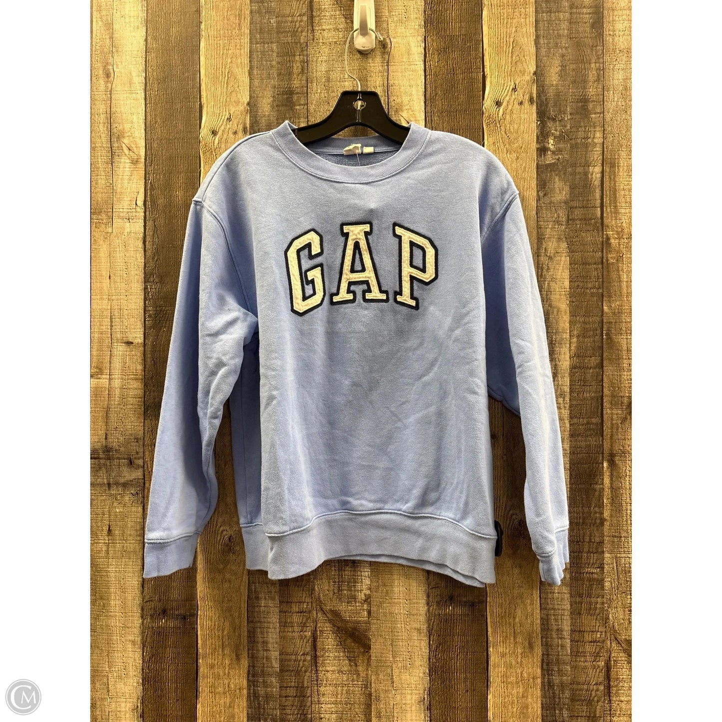 Sweatshirt Crewneck By Gap In Blue, Size: M