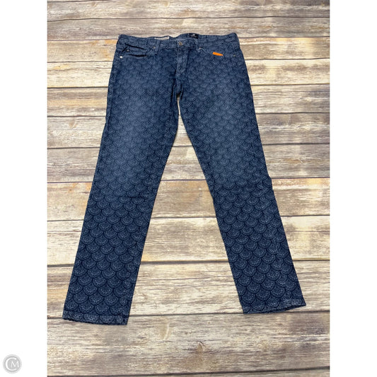 Jeans Skinny By Adriano Goldschmied In Blue Denim, Size: 10