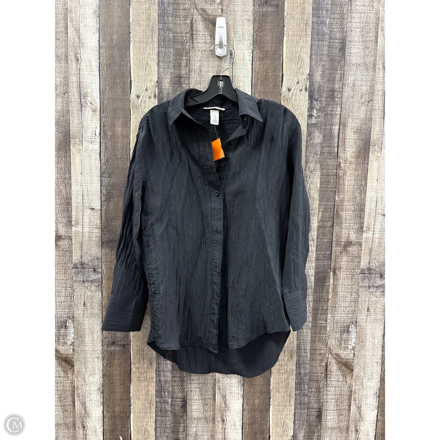 Top Long Sleeve By H&m In Black, Size: Xs