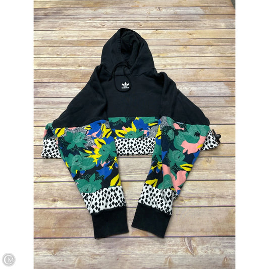 Athletic Sweatshirt Hoodie By Adidas In Black, Size: Xs