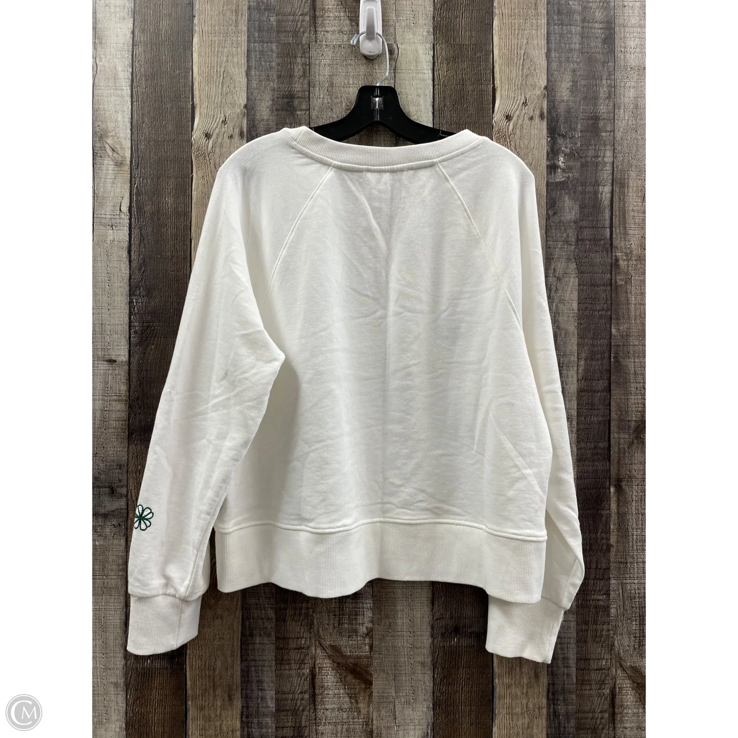 Sweatshirt Crewneck By Jane And Delancey In White, Size: L