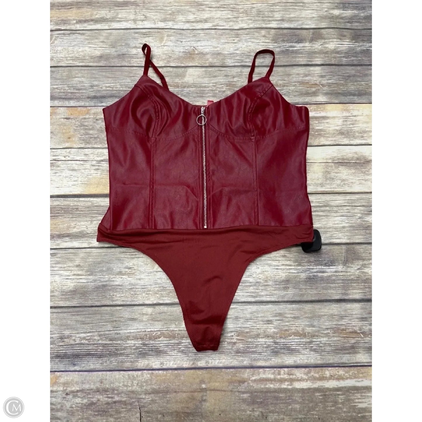 Bodysuit By Guess In Red, Size: Xl