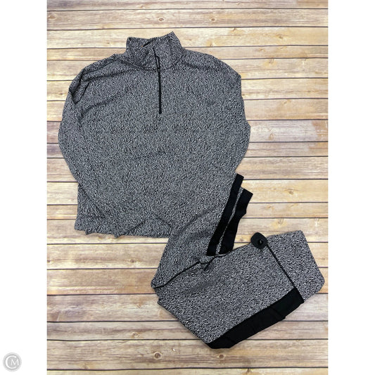 Athletic Pants 2pc By Avia In Black & Grey, Size: L