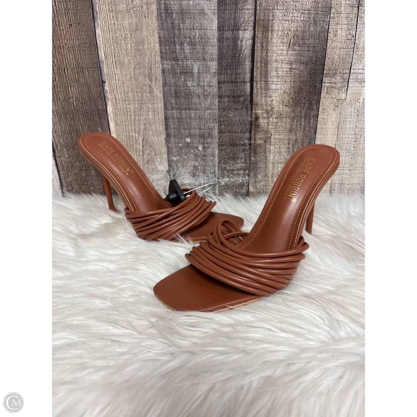 Sandals Heels Stiletto By Cape Robbin In Brown, Size: 7