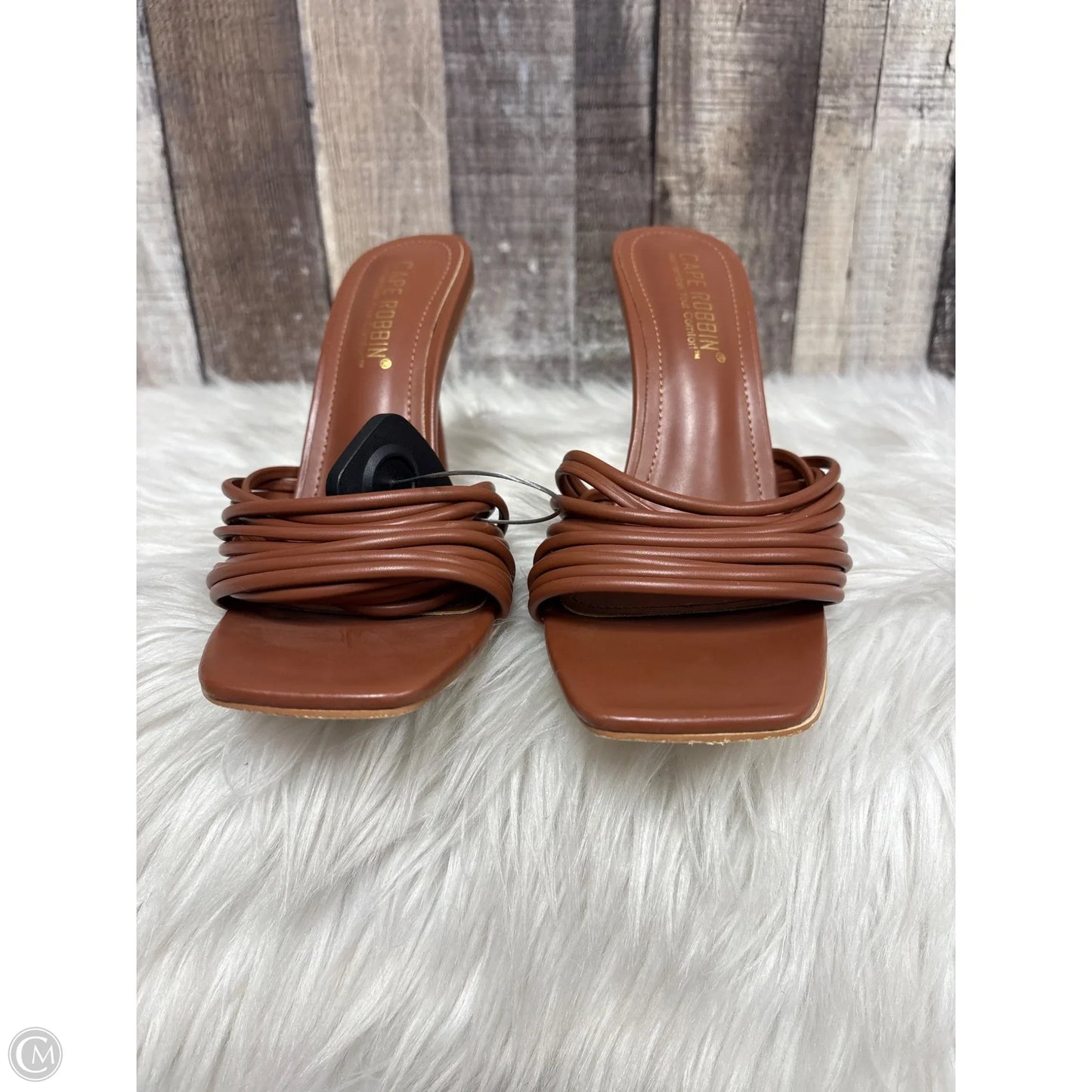 Sandals Heels Stiletto By Cape Robbin In Brown, Size: 7