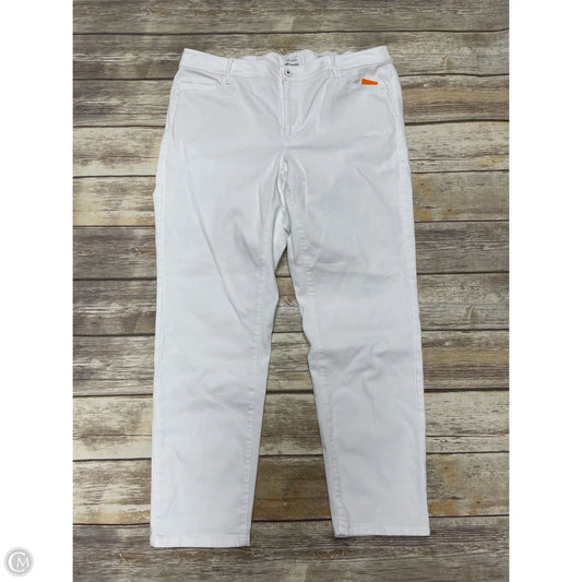 Jeans Straight By J. Jill In White Denim, Size: 16