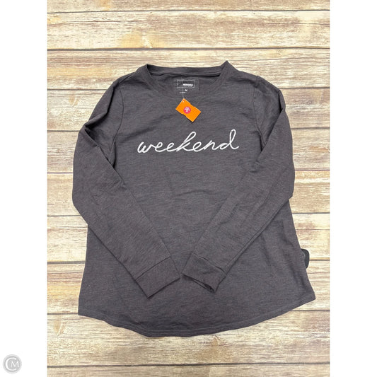 Sweatshirt Crewneck By Sonoma In Grey, Size: M