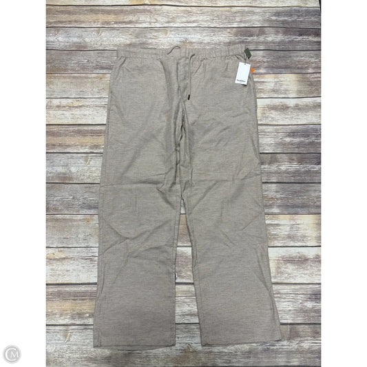 Pants Wide Leg By Cme In Beige, Size: Xl