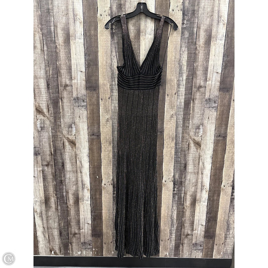 Dress Party Long By Mng In Black & Gold, Size: S
