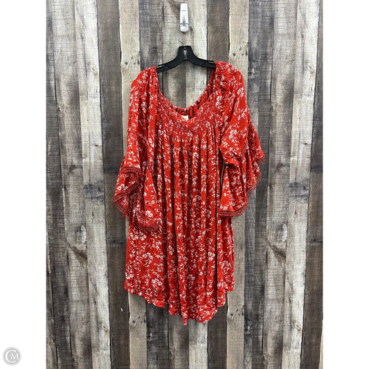 Dress Casual Short By Cme In Red, Size: 2x