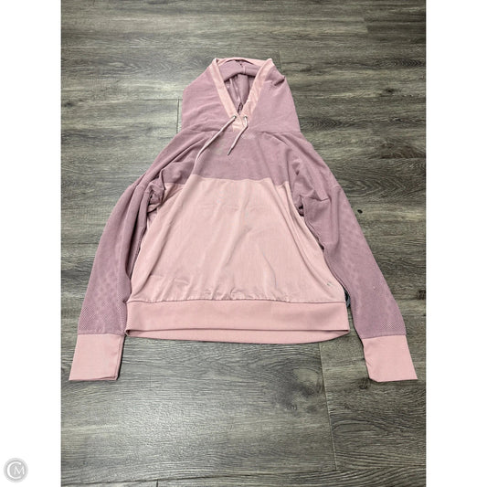 Athletic Sweatshirt Hoodie By Cme In Mauve, Size: L