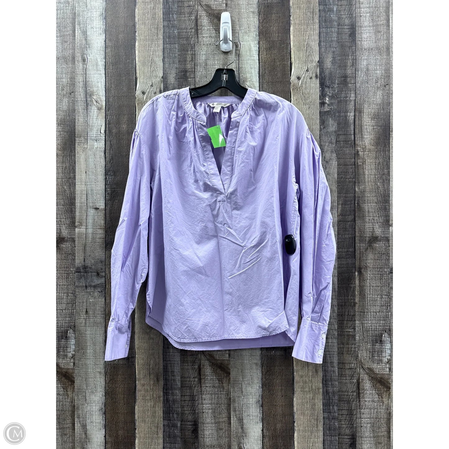 Top Long Sleeve Basic By Banana Republic In Purple, Size: S