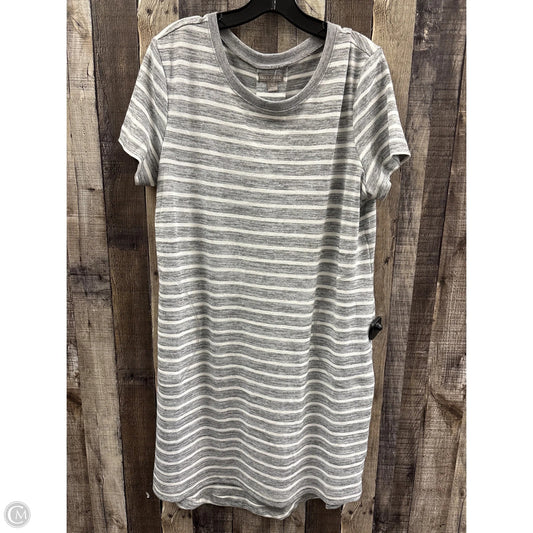 Dress Casual Midi By Falls Creek In Striped Pattern, Size: L