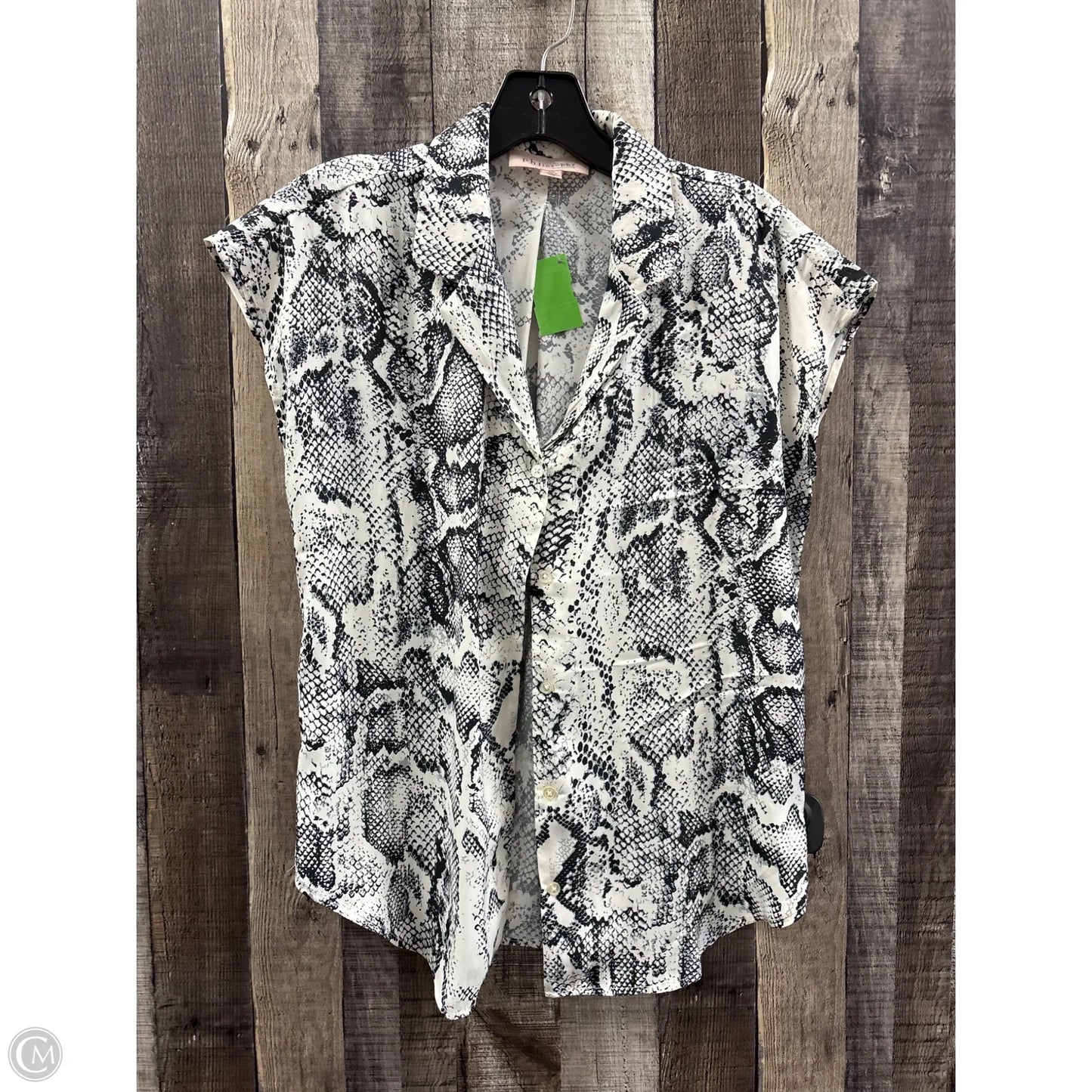Top Sleeveless By Philosophy In Snakeskin Print, Size: S
