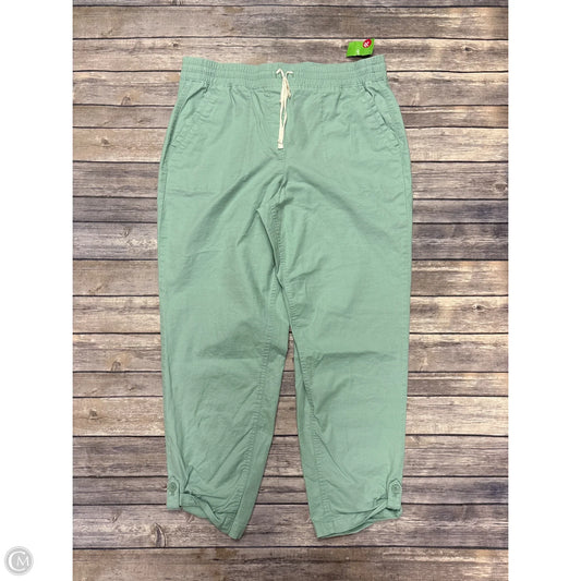 Pants Cropped By Talbots In Green, Size: L