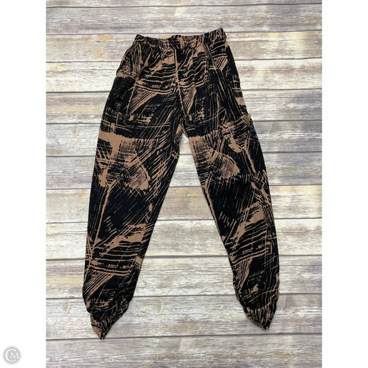 Pants Joggers By Antthony In Black & Gold, Size: S