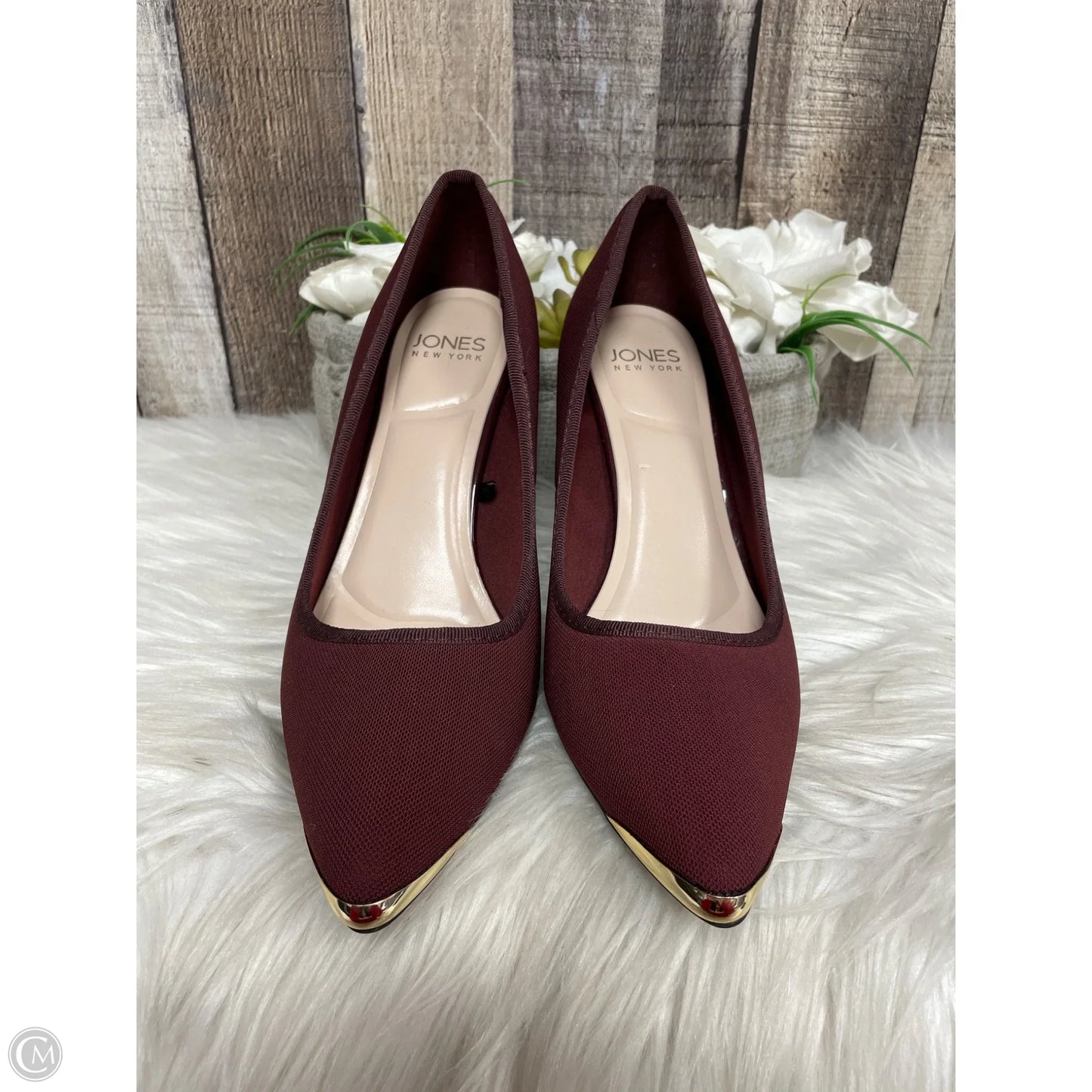 Shoes Heels Stiletto By Jones New York In Maroon, Size: 7.5