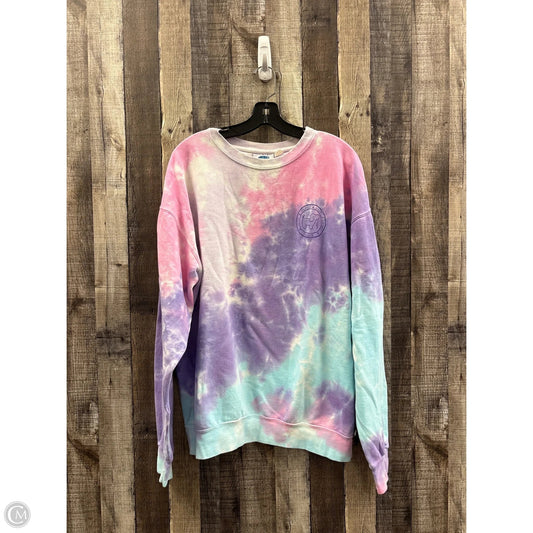 Sweatshirt Crewneck By Cme In Tie Dye Print, Size: Xl