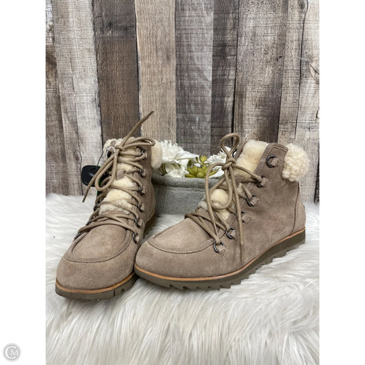Boots Snow By Sorel In Tan, Size: 8