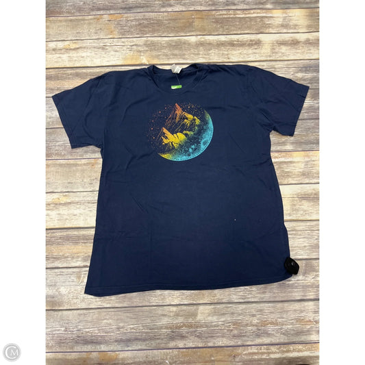 Top Short Sleeve By Cme In Navy, Size: Xl