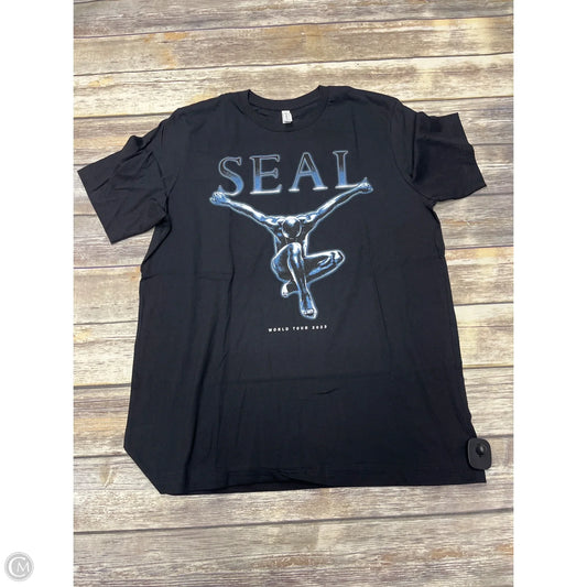 Top Short Sleeve By Bella + Canvas In Black, Size: Xl