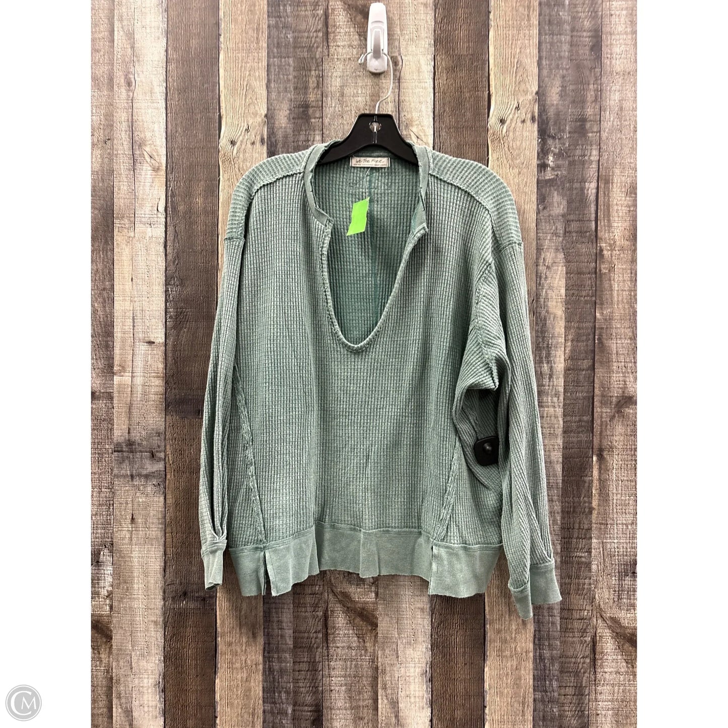 Top Long Sleeve By We The Free In Green, Size: Xs