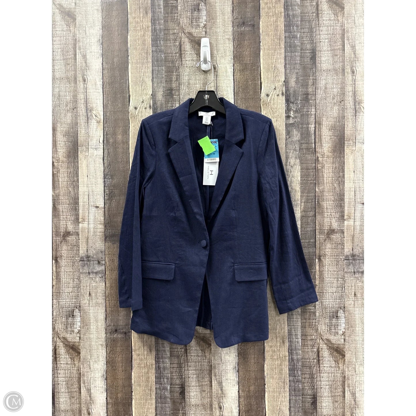 Blazer Designer By Halston In Navy, Size: S