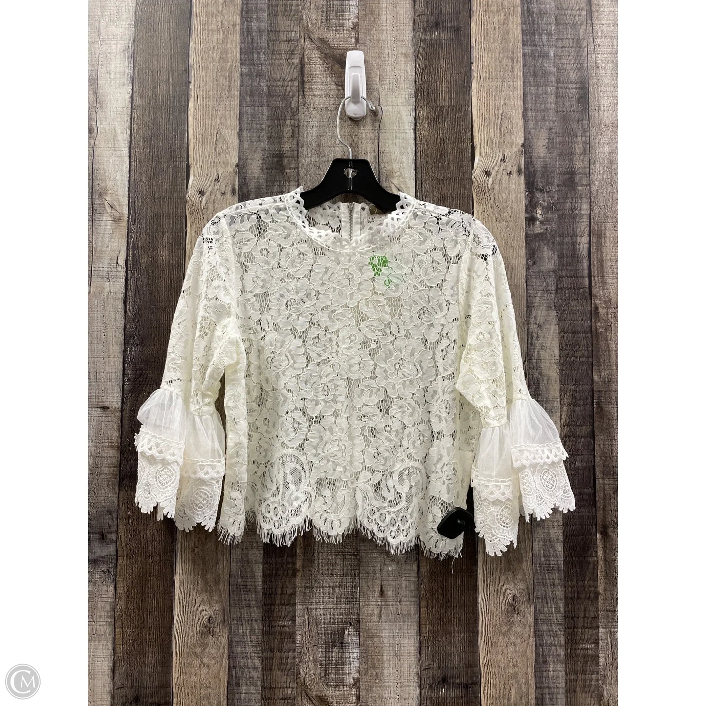 Top Long Sleeve By Hayden Harnett In White, Size: L