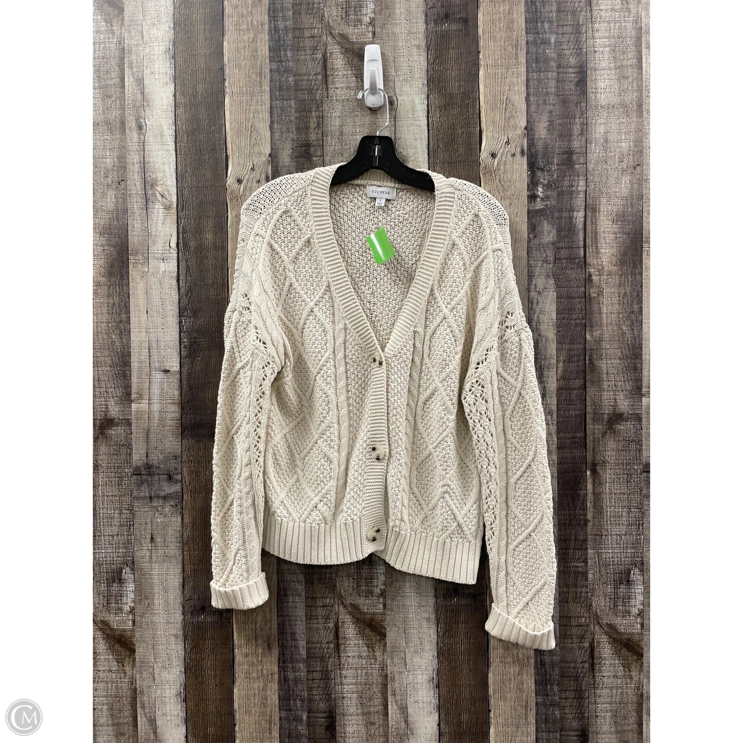 Sweater Cardigan By Evereve In Beige, Size: S