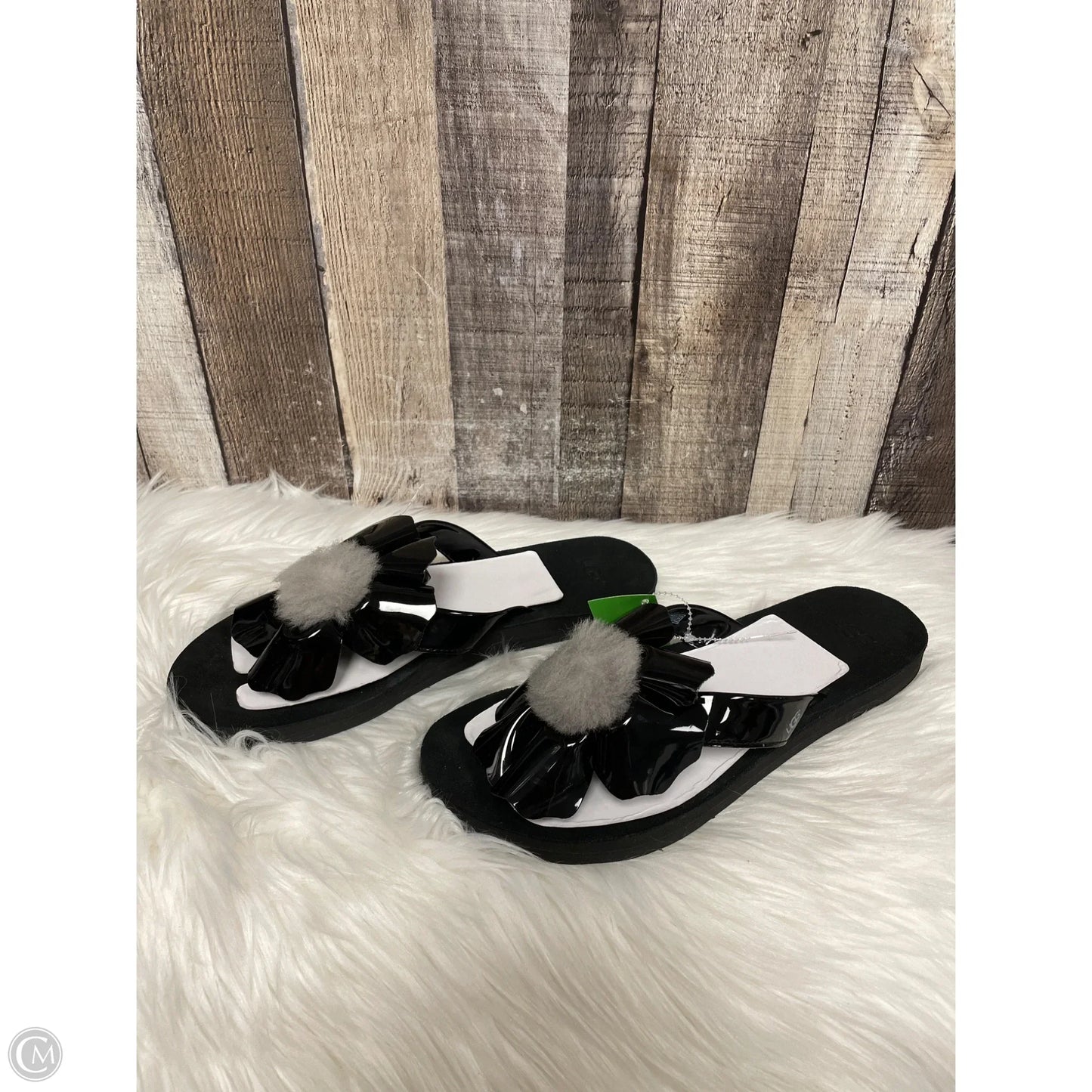Sandals Designer By Ugg In Black, Size: 10