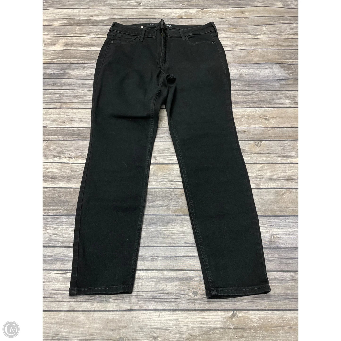 Jeans Skinny By Old Navy In Black Denim, Size: 14