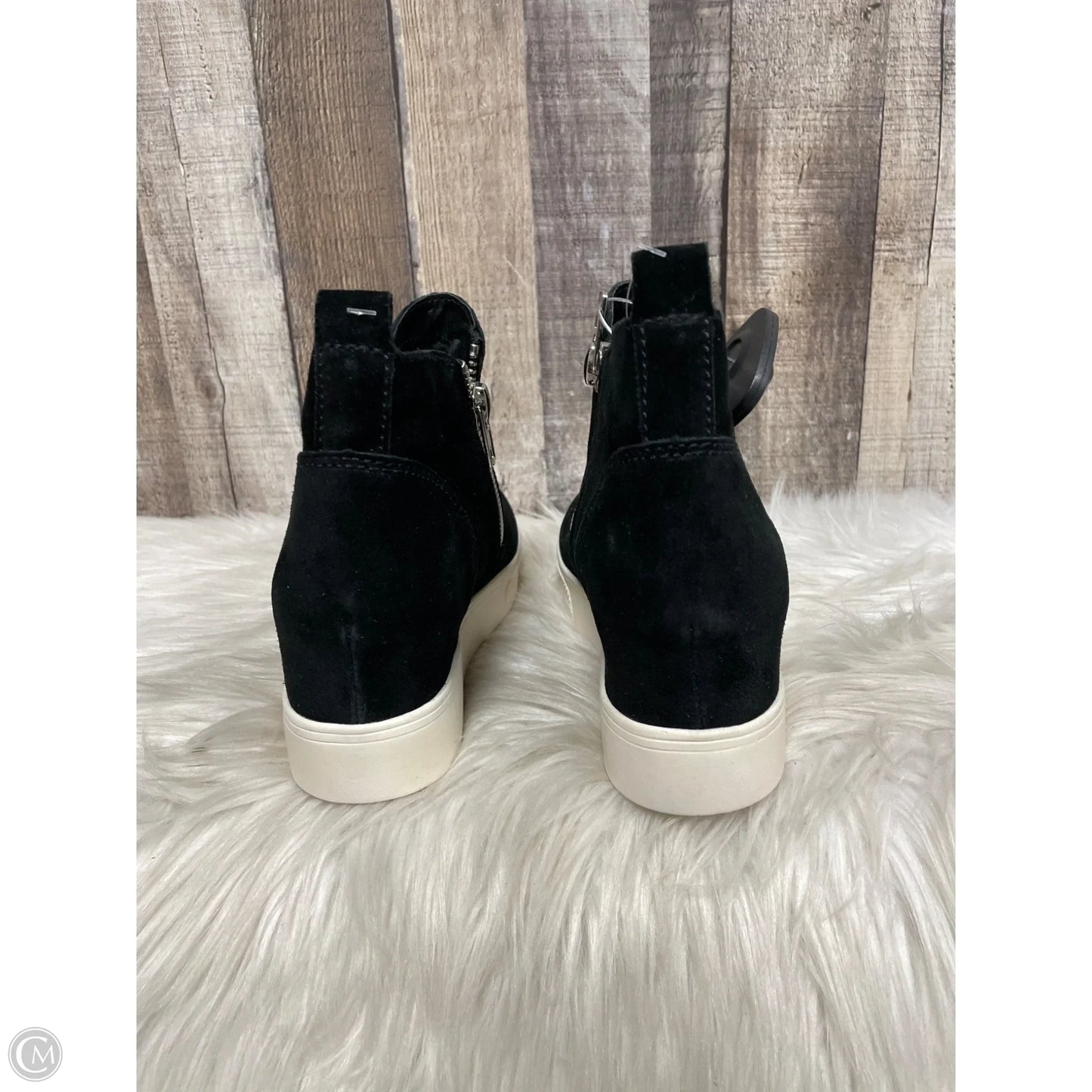 Boots Ankle Flats By Steve Madden In Black, Size: 8