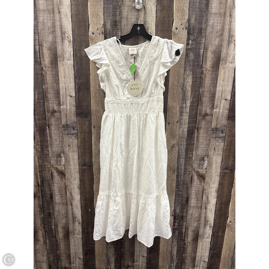 Dress Casual Midi By Knox Rose In White, Size: Xs
