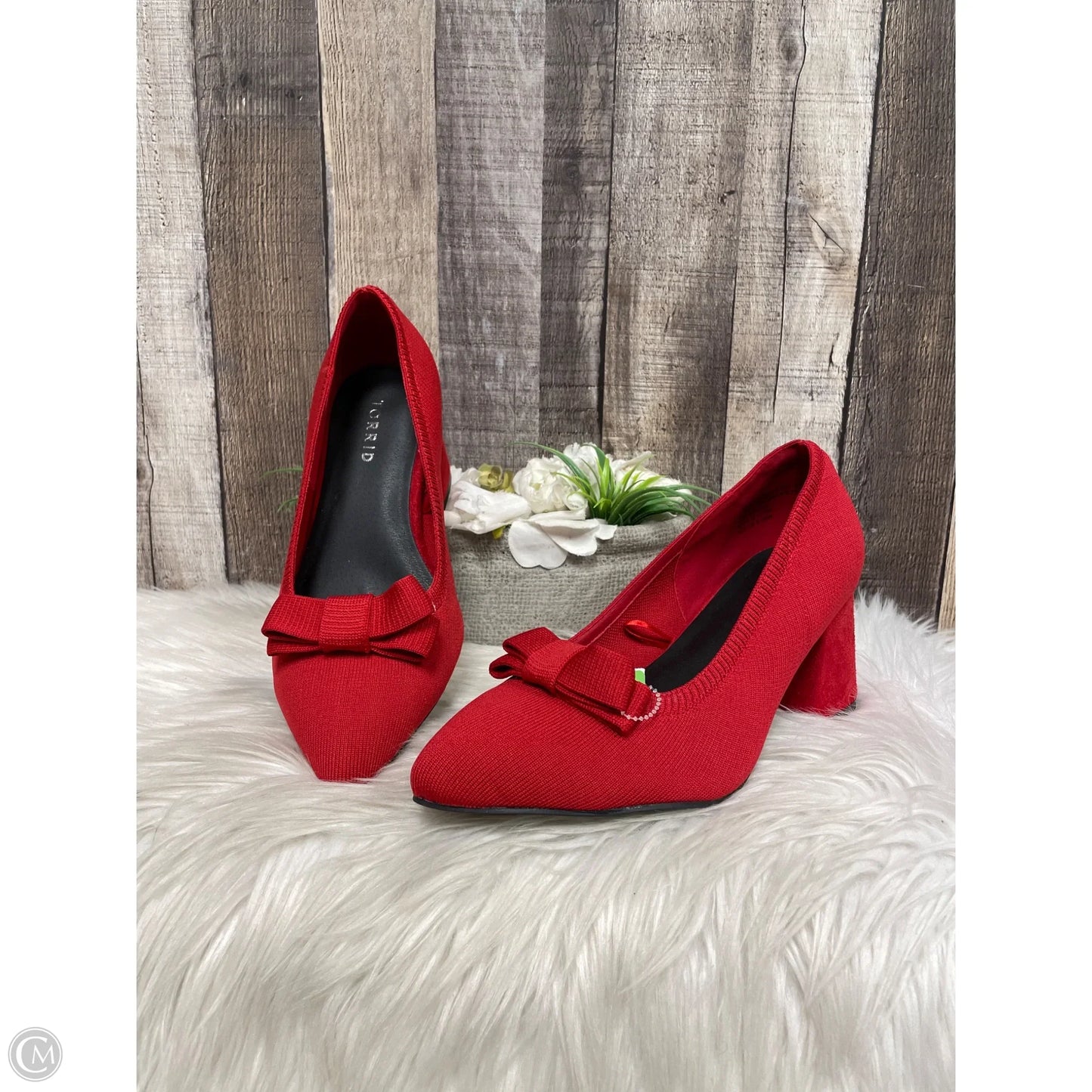 Shoes Heels Block By Torrid In Red, Size: 8.5