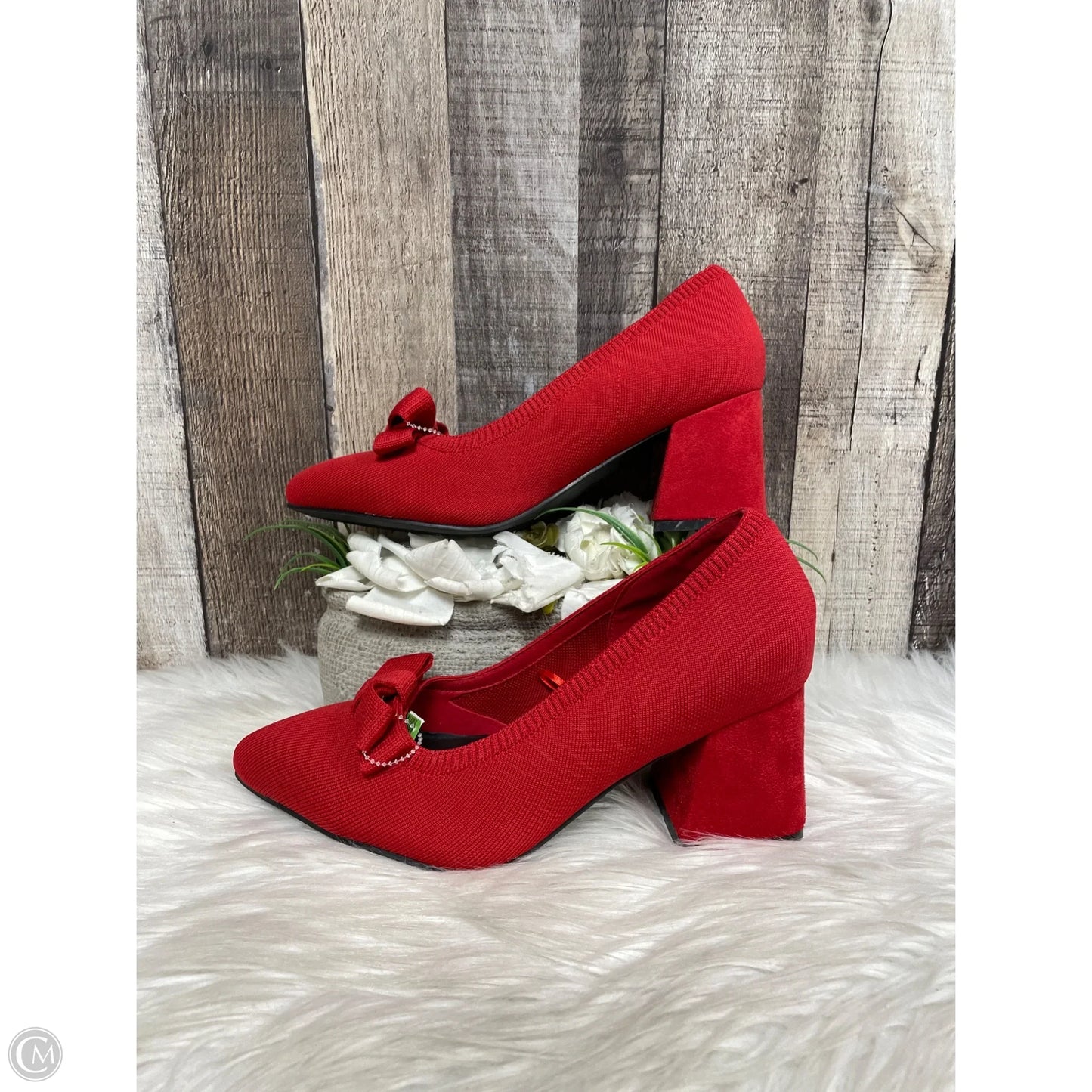 Shoes Heels Block By Torrid In Red, Size: 8.5