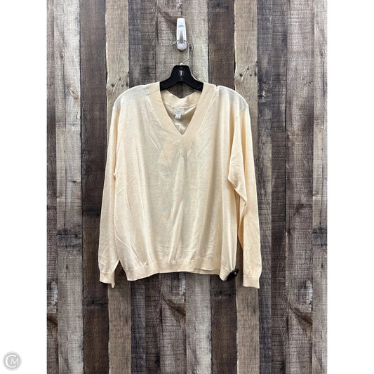 Top Long Sleeve By A New Day In Cream, Size: S