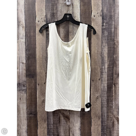 Tank Top By Chicos In Cream, Size: L