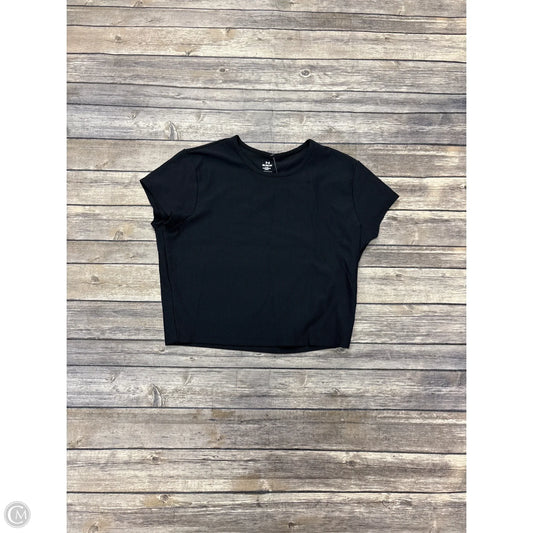 Athletic Top Short Sleeve By Under Armour In Black, Size: M