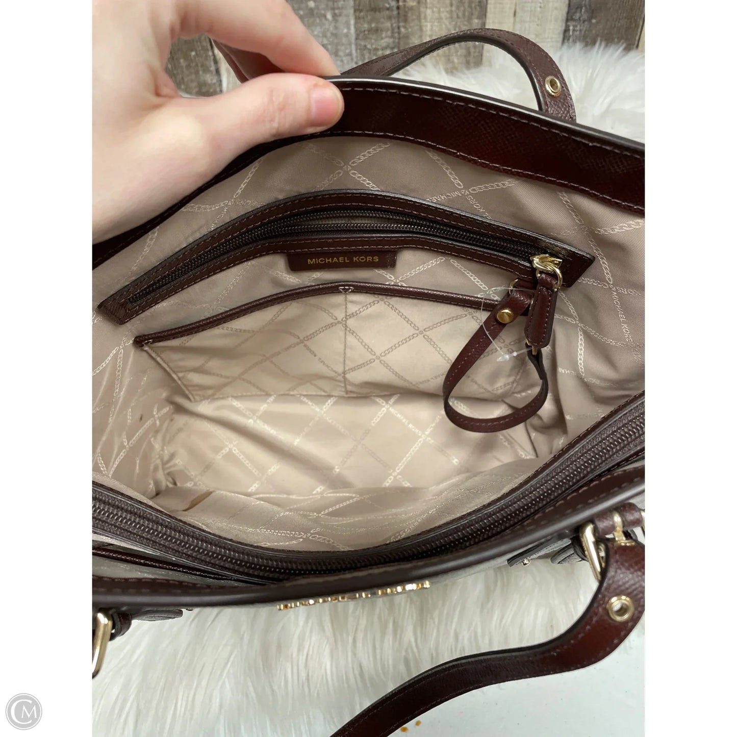 Handbag Designer By Michael Kors, Size: Large