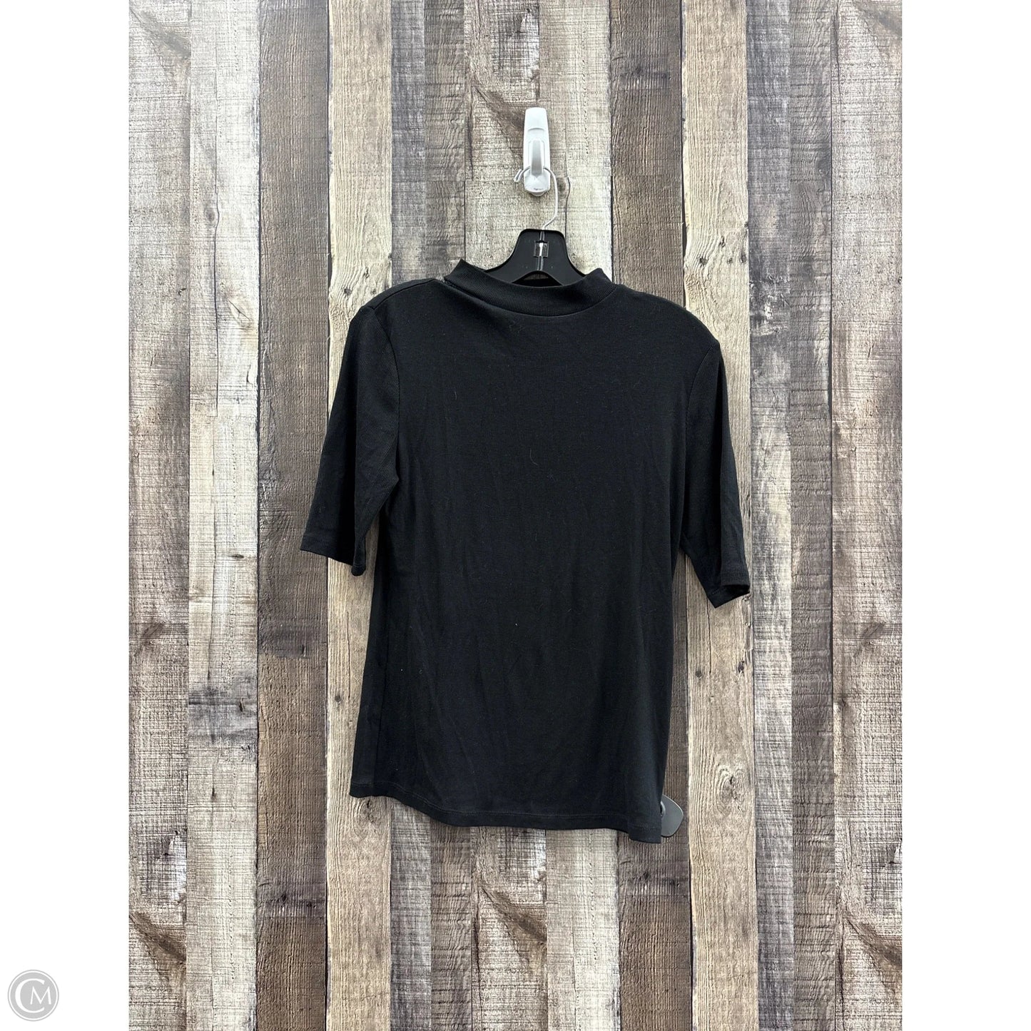 Top Short Sleeve Basic By A New Day In Black, Size: S