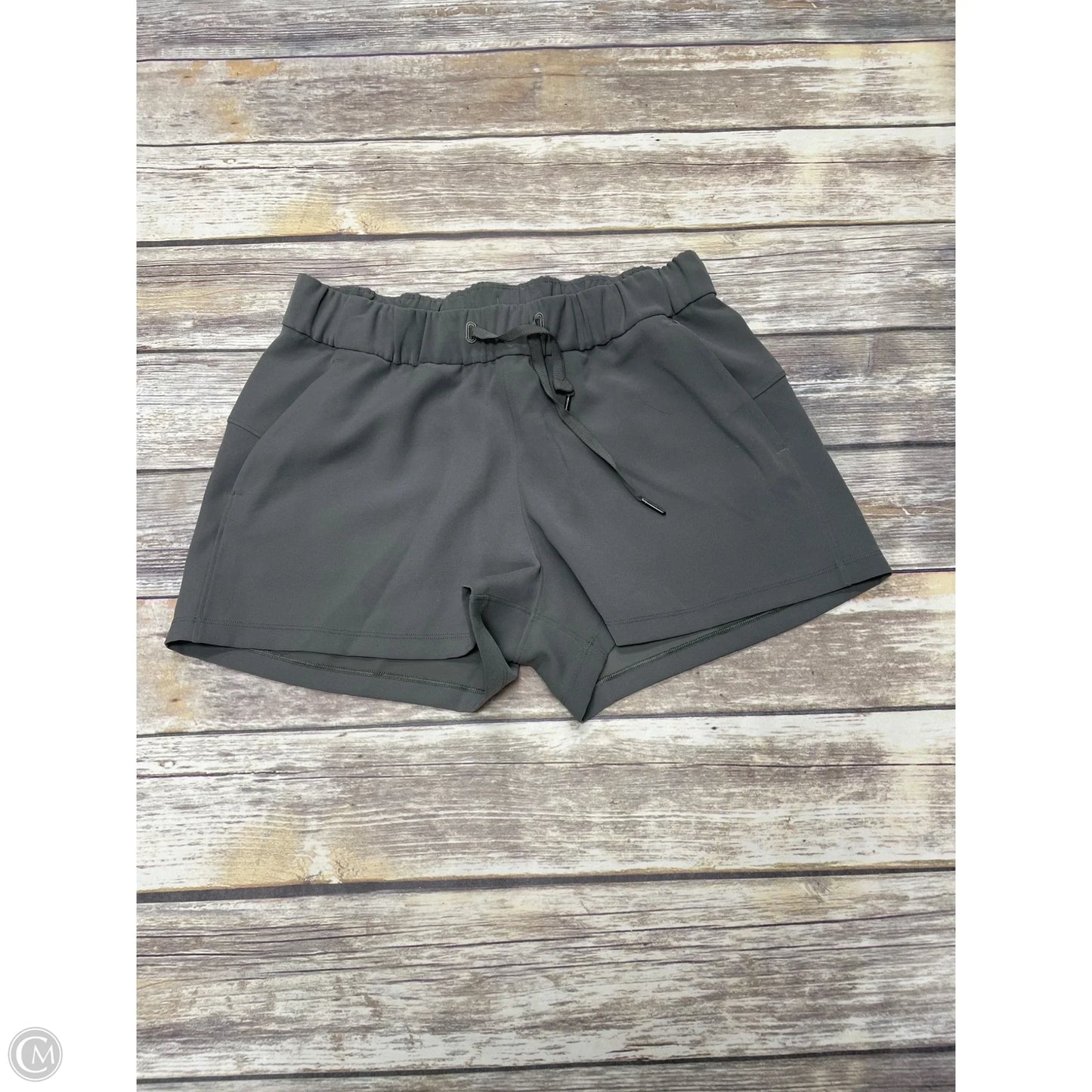 Athletic Shorts By Lululemon In Green, Size: 8