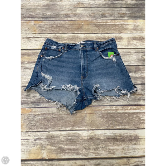 Shorts By Abercrombie And Fitch In Blue Denim, Size: 12