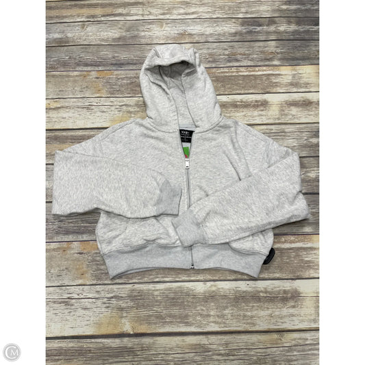 Sweatshirt Hoodie By Ypb In Grey, Size: S