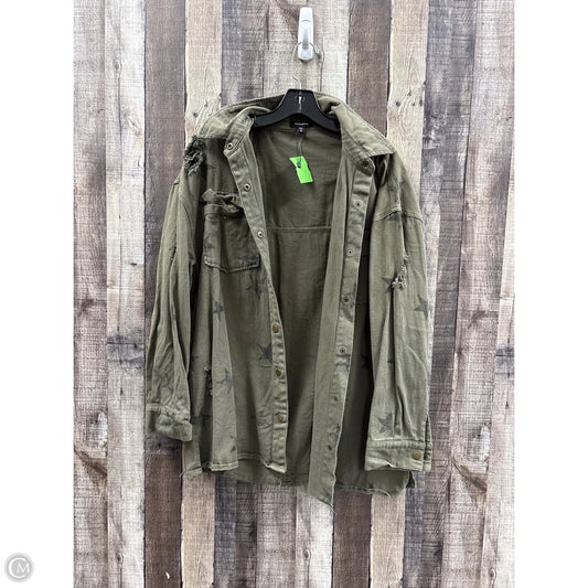 Jacket Shirt By Mittoshop In Green, Size: M