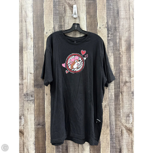 Top Short Sleeve By Cme In Black, Size: 2x