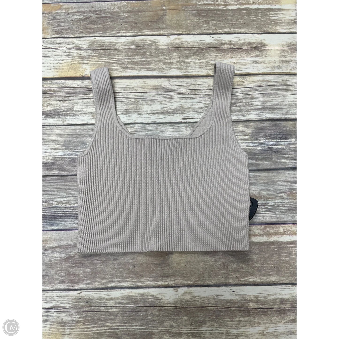 Top Sleeveless By Abound In Taupe, Size: M