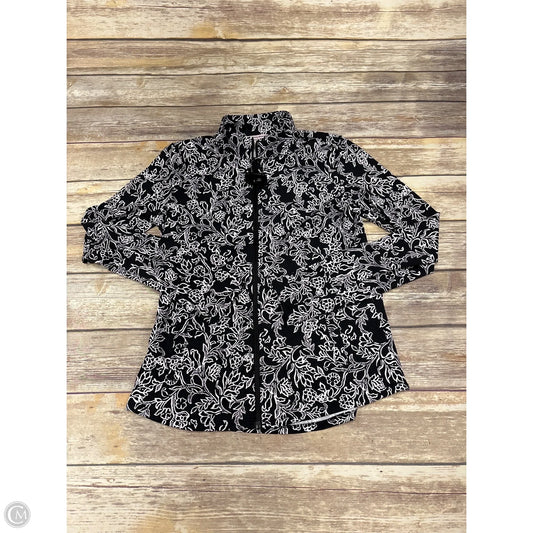 Athletic Jacket By Tommy Bahama In Black & White, Size: M